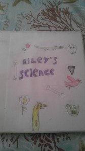 Riley’s science notebook